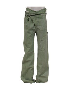 Ottolinger ISKO Signature Wrap Sz Jeans Large Pistachio Green White Paint